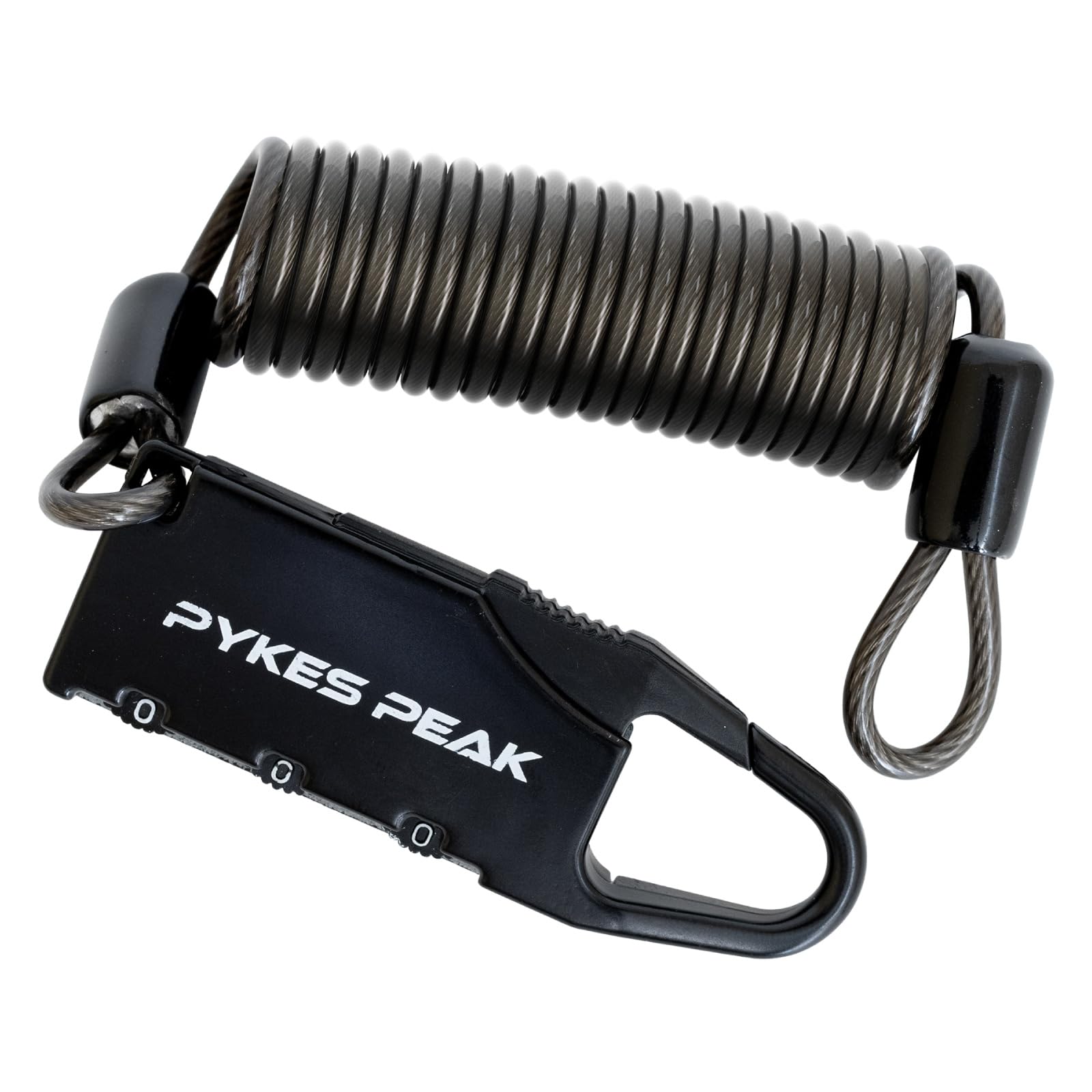 PYKES PEAK Helmet Lock, Dial Lock, For Biking, Bicycle, Travel, Lightweight, 1.4 oz (39 g), Rustproof, Stainless Steel, PVC чорний
PYKES PEAK Helmet Lock, Dial Lock, For Biking, Bicycle, Travel, Lightweight, 1.4 oz (39 g), Rustproof, Stainless Steel, PVC чорний