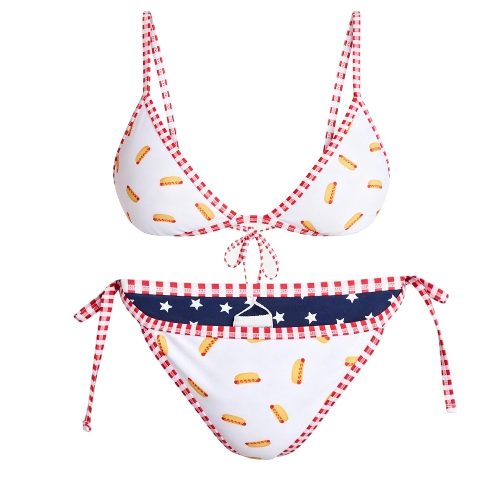 Women s Summer Reversible Low Waist Tie Bikini Set Two Piece Swimsuit with Adjustable Straps and Printed Design for Beach Pool M червоний
Women s Summer Reversible Low Waist Tie Bikini Set Two Piece Swimsuit with Adjustable Straps and Printed Design for Beach Pool M червоний
