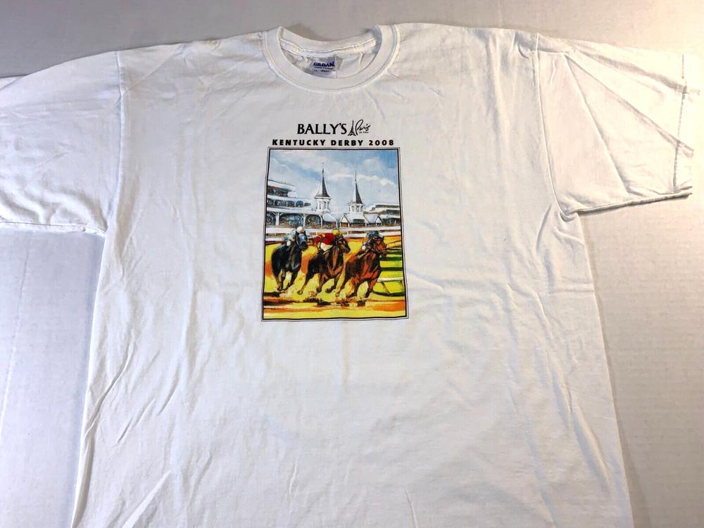 Rare Vintage 2008 Bally s Paris Las Vegas Casino Kentucky Derby T-Shirt Nice! XL Unisex T-Shirt M
Rare Vintage 2008 Bally s Paris Las Vegas Casino Kentucky Derby T-Shirt Nice! XL Unisex T-Shirt M