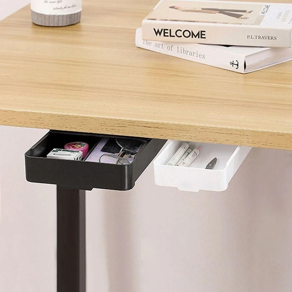 Multifunction Table Shelf Storage Box Under Desk Drawer Cosmetics Stationery Organizer Black-20*10.5*3.3cm
Multifunction Table Shelf Storage Box Under Desk Drawer Cosmetics Stationery Organizer Black-20*10.5*3.3cm