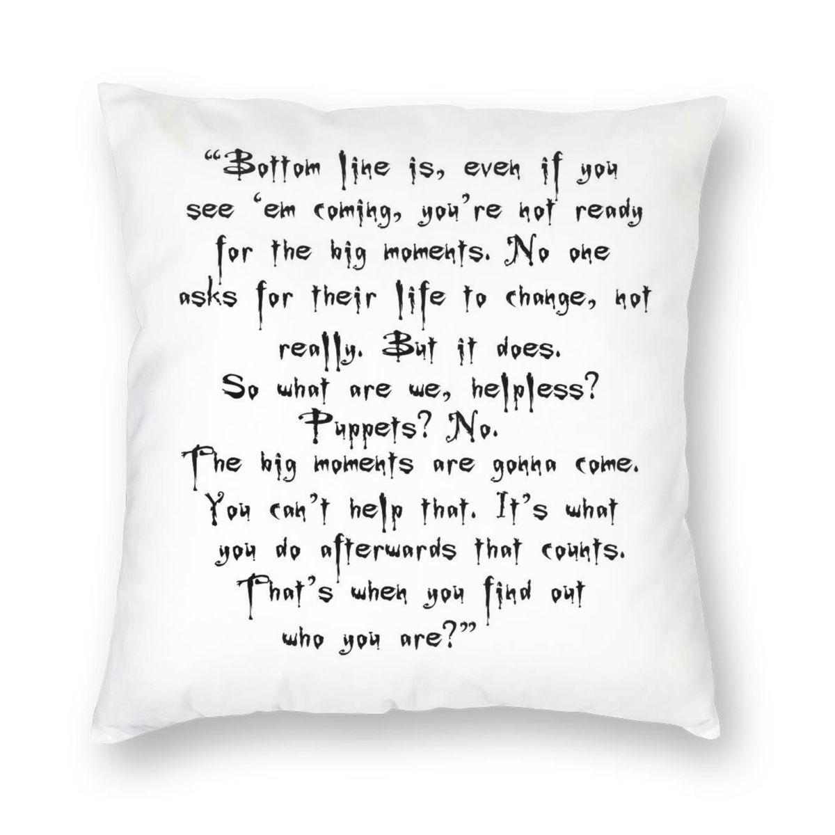 Buffy Big Moments Quote Square Pillowcase Polyester Linen Velvet Creative Zip Decor Throw Pillow Case Car Cushion Cover 45x45 30x30cm
Buffy Big Moments Quote Square Pillowcase Polyester Linen Velvet Creative Zip Decor Throw Pillow Case Car Cushion Cover 45x45 30x30cm