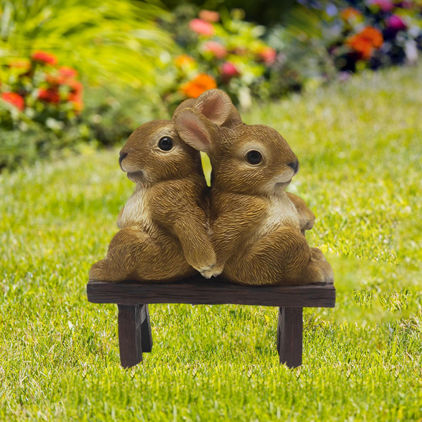 Garden Couple Rabbits Statue Decor Craft Decorative, Collectible, Animal Figurine Sculpture
Garden Couple Rabbits Statue Decor Craft Decorative, Collectible, Animal Figurine Sculpture