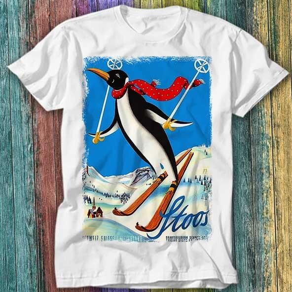 Лыжный Пингвин Штос Швейцарские Альпы Швейцария Путешествия Футболка Топ Футболка 444 L
Лыжный Пингвин Штос Швейцарские Альпы Швейцария Путешествия Футболка Топ Футболка 444 L