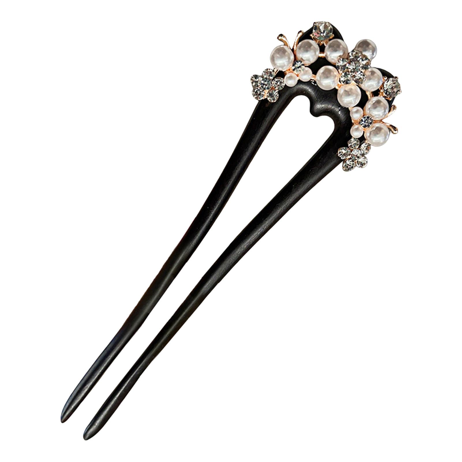 Black U-Shape Double Hairpin Handcrafted Hair Sticks for Women Traditional Chinese Hanfu Qipao Wedding Hair Accessories 15cm
Black U-Shape Double Hairpin Handcrafted Hair Sticks for Women Traditional Chinese Hanfu Qipao Wedding Hair Accessories 15cm
