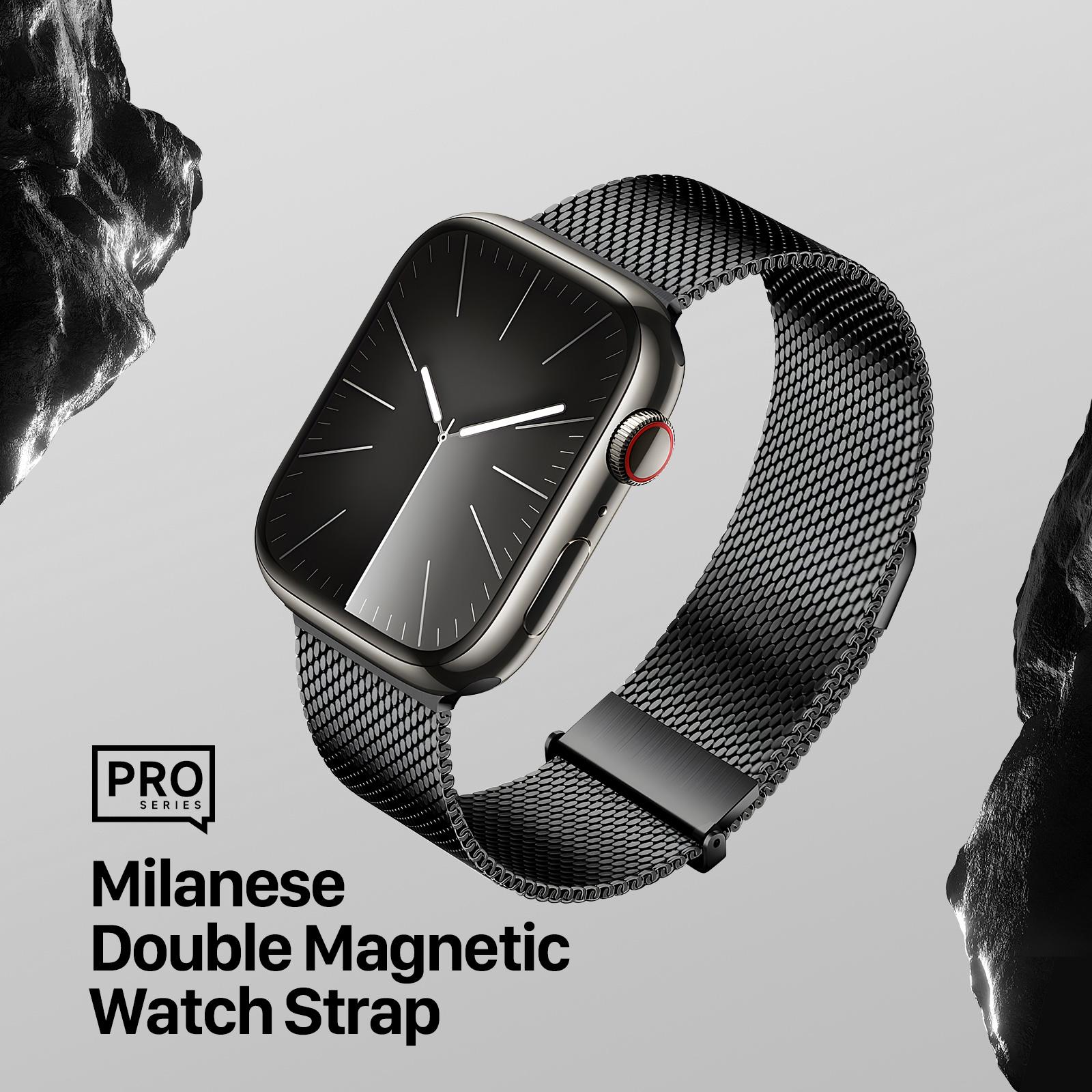 DUX DUCIS Milanese Pro Series Band for Apple Watch Series 10 42mm/9 8 7 41mm/SE (2023) SE (2022) SE 6 5 4 40mm/3 2 1 38mm Mesh Straps Magnetic Silver
DUX DUCIS Milanese Pro Series Band for Apple Watch Series 10 42mm/9 8 7 41mm/SE (2023) SE (2022) SE 6 5 4 40mm/3 2 1 38mm Mesh Straps Magnetic Silver