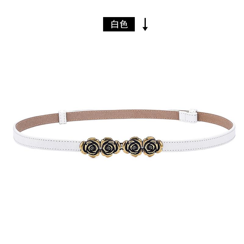 Leather Belt Women S Decorative Suit Dress Thin And Narrow Without Punching Waist Seal Retro Rose Sweater Belt белый
Leather Belt Women S Decorative Suit Dress Thin And Narrow Without Punching Waist Seal Retro Rose Sweater Belt белый