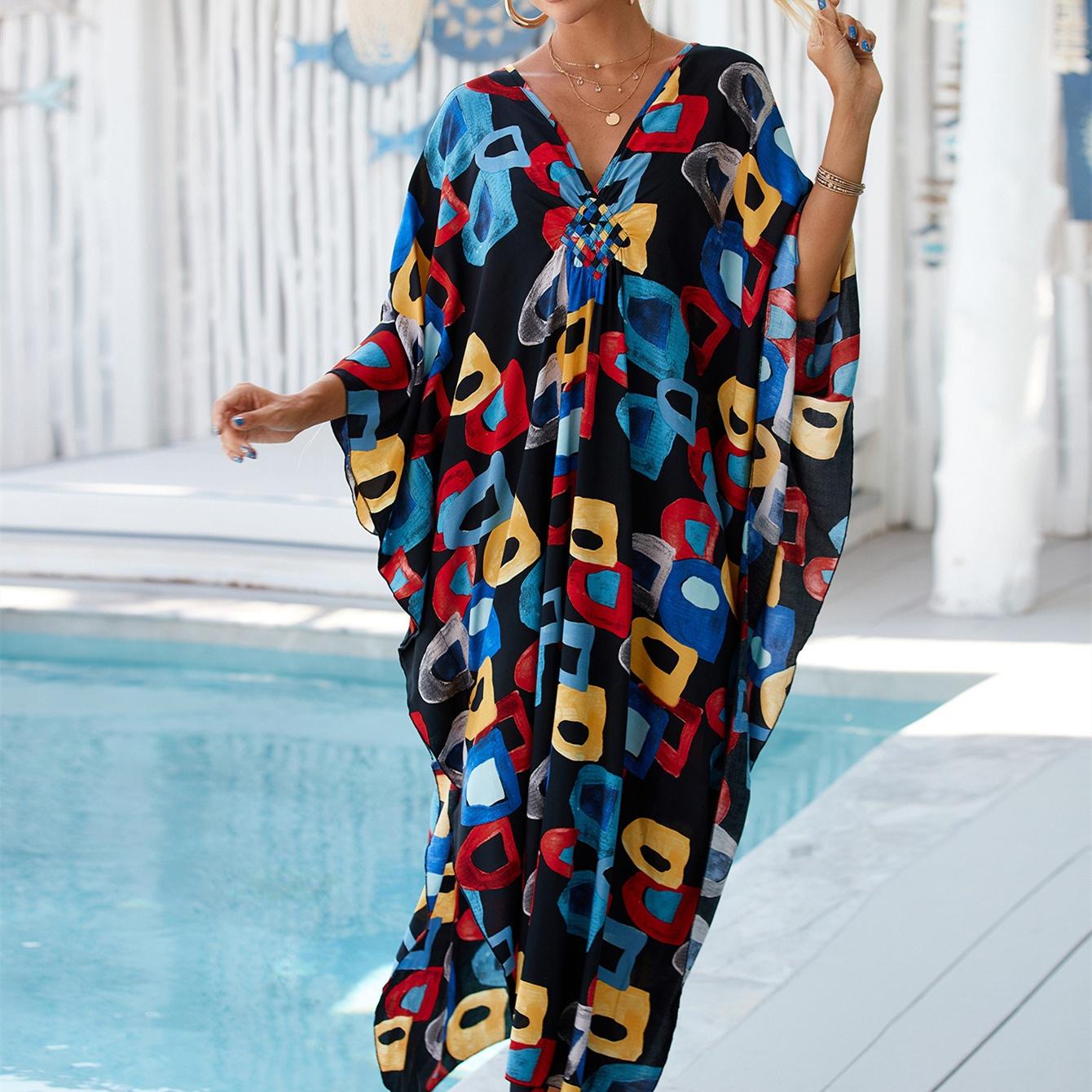 YYFS женские модные каникулы лето весна многоцветный принт с длинным рукавом и v-образным вырезом повседневные платья One Size разноцветный
YYFS женские модные каникулы лето весна многоцветный принт с длинным рукавом и v-образным вырезом повседневные платья One Size разноцветный