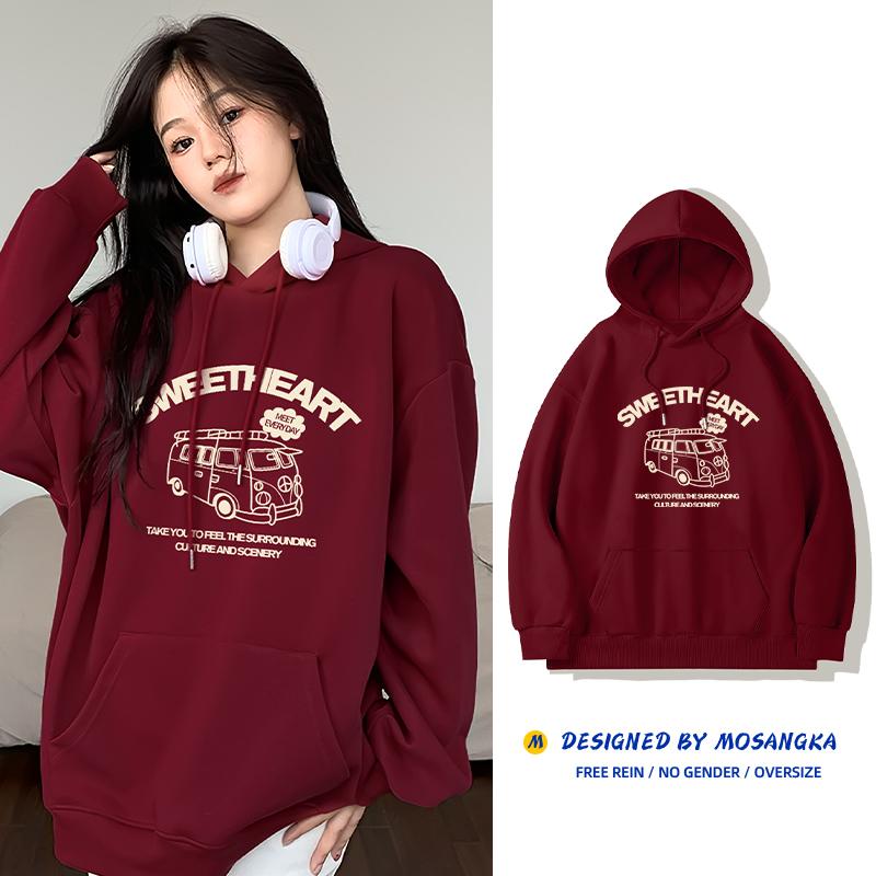 Женский свободный свитер больших размеров с капюшоном
Женский свободный свитер больших размеров с капюшоном