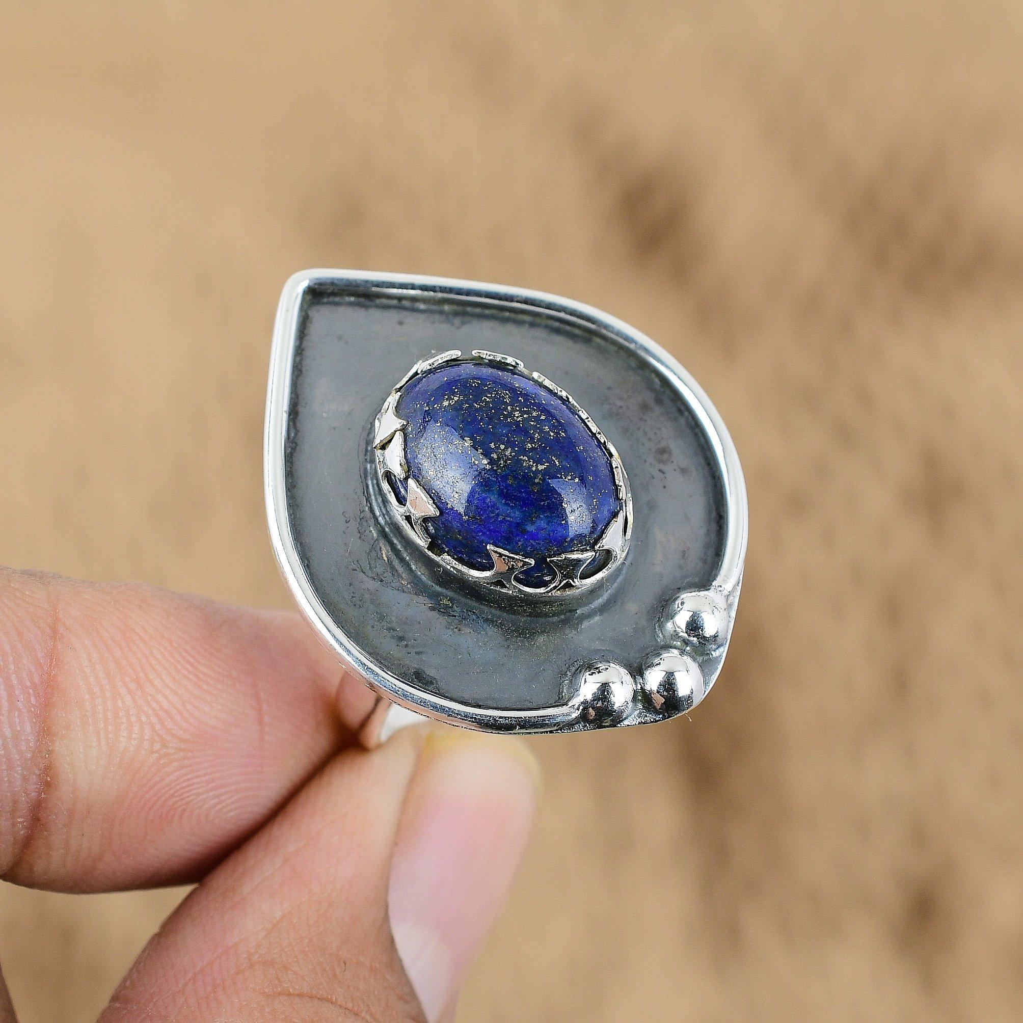 Mothers day Sale Natural Lapis Lazuli 925 Sterling Silver Wedding Promise Ring Yes
Mothers day Sale Natural Lapis Lazuli 925 Sterling Silver Wedding Promise Ring Yes