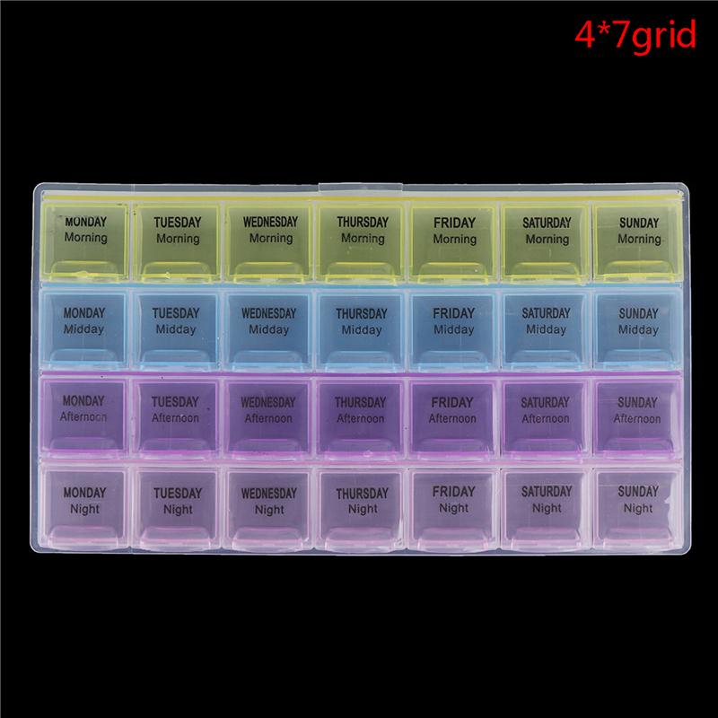28 Cell Pill Box Целый месяц Органайзер для лекарств Неделя 7 дней Чехол для хранения таблеток
28 Cell Pill Box Целый месяц Органайзер для лекарств Неделя 7 дней Чехол для хранения таблеток