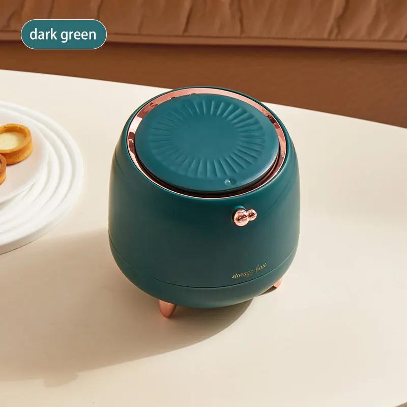 A small trash can in multiple colors, suitable for offices, living rooms, bathrooms, and kitchens темно-зелений колір
A small trash can in multiple colors, suitable for offices, living rooms, bathrooms, and kitchens темно-зелений колір