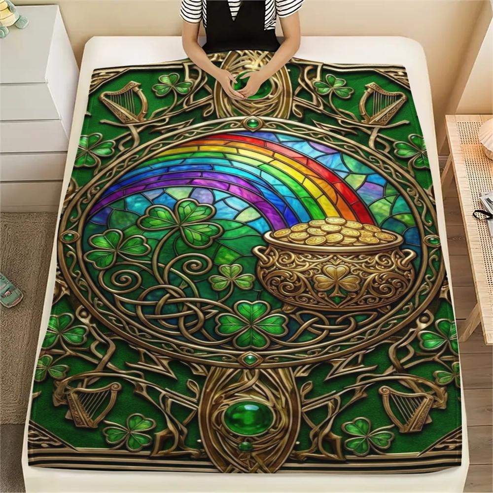 1Pc Coins&Rainbows Print Flannel Blanket, High quality Comfortable for All Seasons, Home Decor, Warmth and Comfort, Perfect for Christmas Gifts W115 80cm x 120cm
1Pc Coins&Rainbows Print Flannel Blanket, High quality Comfortable for All Seasons, Home Decor, Warmth and Comfort, Perfect for Christmas Gifts W115 80cm x 120cm