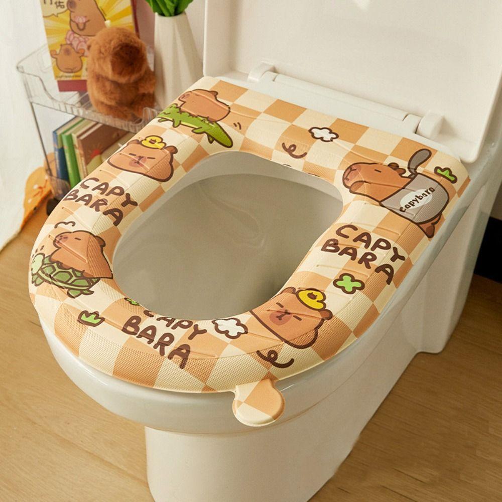 Reusable Toilet Seat Cushion With Handle Closestool Mat Cute EVA Toilet Seat Cover Bathroom
Reusable Toilet Seat Cushion With Handle Closestool Mat Cute EVA Toilet Seat Cover Bathroom