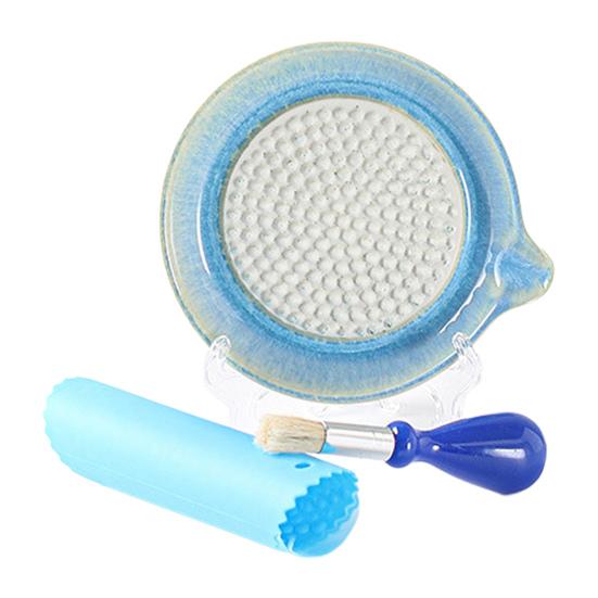 4Pcs Ceramic Grinding Disc/Peeling Tube/Brush/Display Stand Set Sharp Ridged Grater Plates for Ginger Garlic Chocolate Parmesan Cheese Turmeric Onions синий
4Pcs Ceramic Grinding Disc/Peeling Tube/Brush/Display Stand Set Sharp Ridged Grater Plates for Ginger Garlic Chocolate Parmesan Cheese Turmeric Onions синий