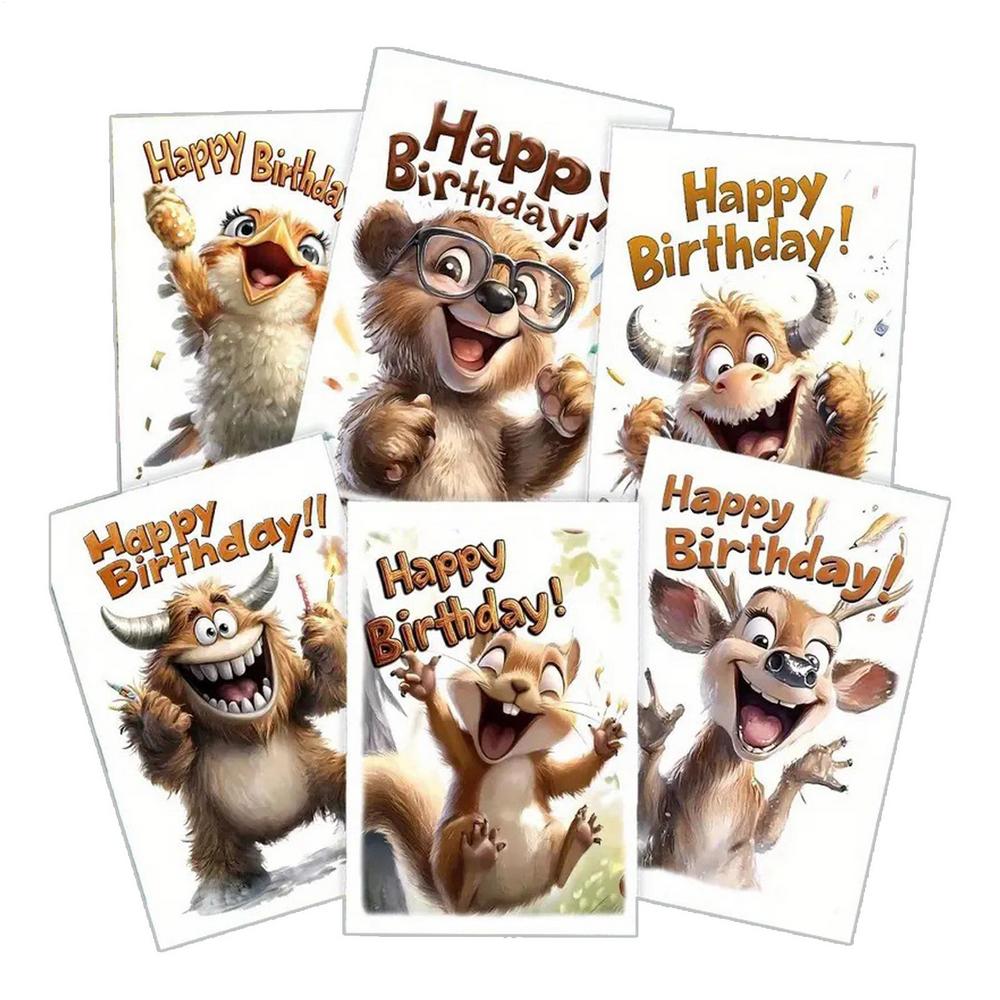 Happy Birthday Card Animal Theme Greeting Keepsake With Envelope 6 Pieces Greeting Cards For Mom Dad Daughter Son Sister Wife
Happy Birthday Card Animal Theme Greeting Keepsake With Envelope 6 Pieces Greeting Cards For Mom Dad Daughter Son Sister Wife