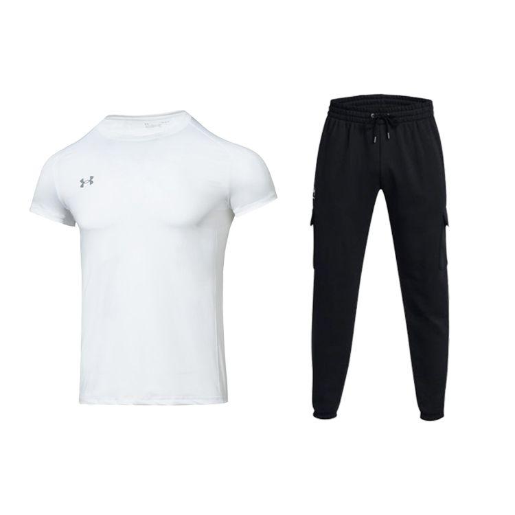 Under Armour Футболка с коротким рукавом и логотипом, однотонный цвет, повседневный спортивный комплект для мужчин 23500506-100+1380376-001 M
Under Armour Футболка с коротким рукавом и логотипом, однотонный цвет, повседневный спортивный комплект для мужчин 23500506-100+1380376-001 M