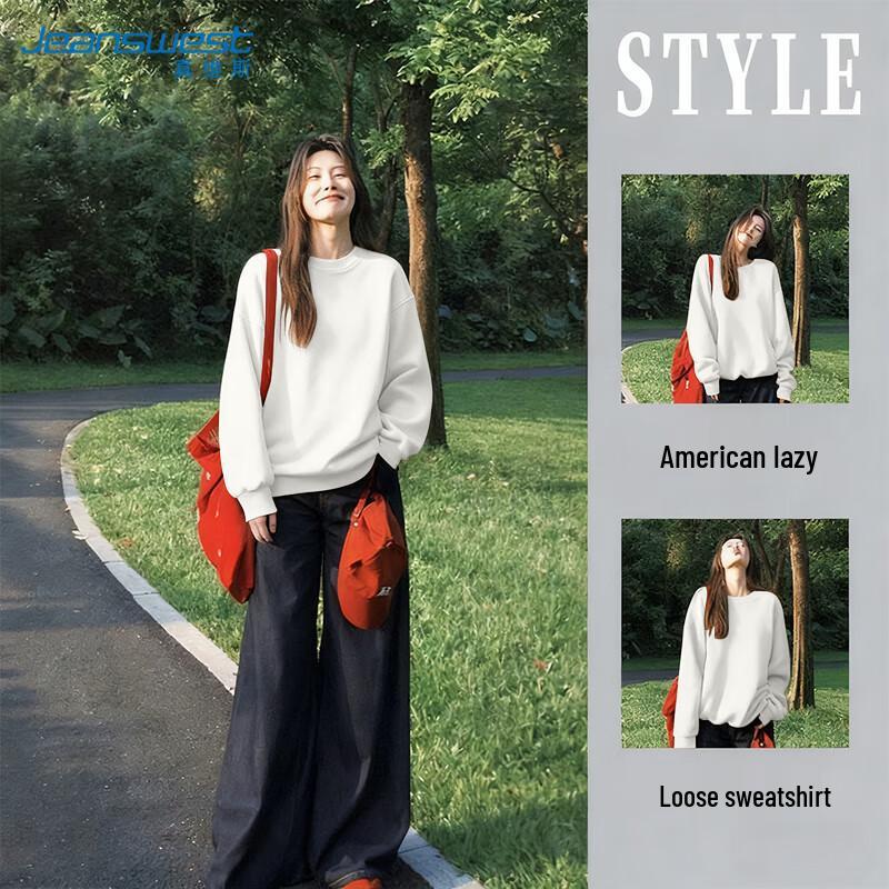 JEANSWEST Women s Fleece-Lined Crew Neck Sweatshirt 3XL
JEANSWEST Women s Fleece-Lined Crew Neck Sweatshirt 3XL