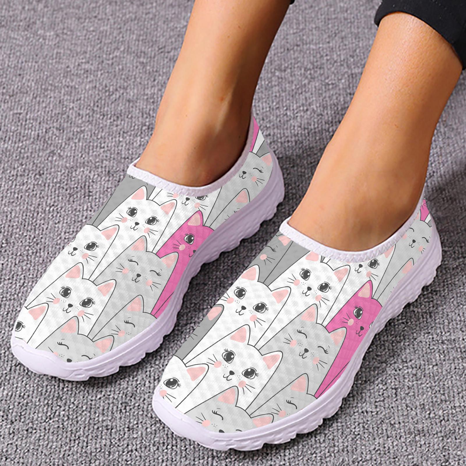 INSTANTARTS Brand Designs Mesh Shoes for Women Seamless kawaii Cartoon Cat 3D Printing Lightweight Sneaker Girl Zapatos De Mujer 35
INSTANTARTS Brand Designs Mesh Shoes for Women Seamless kawaii Cartoon Cat 3D Printing Lightweight Sneaker Girl Zapatos De Mujer 35