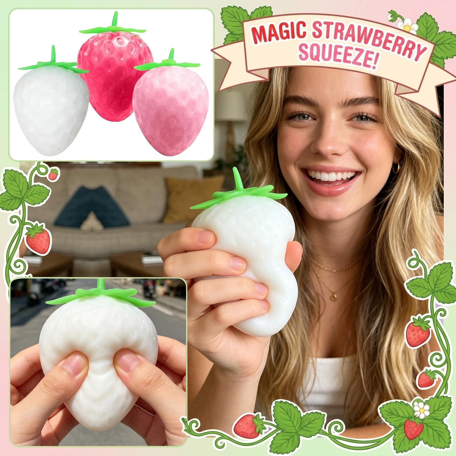Large Strawberry Shape Stress Toy Light Reactive Toy Realistic Simulation Sensory Gift for Children and Adults One Size
Large Strawberry Shape Stress Toy Light Reactive Toy Realistic Simulation Sensory Gift for Children and Adults One Size