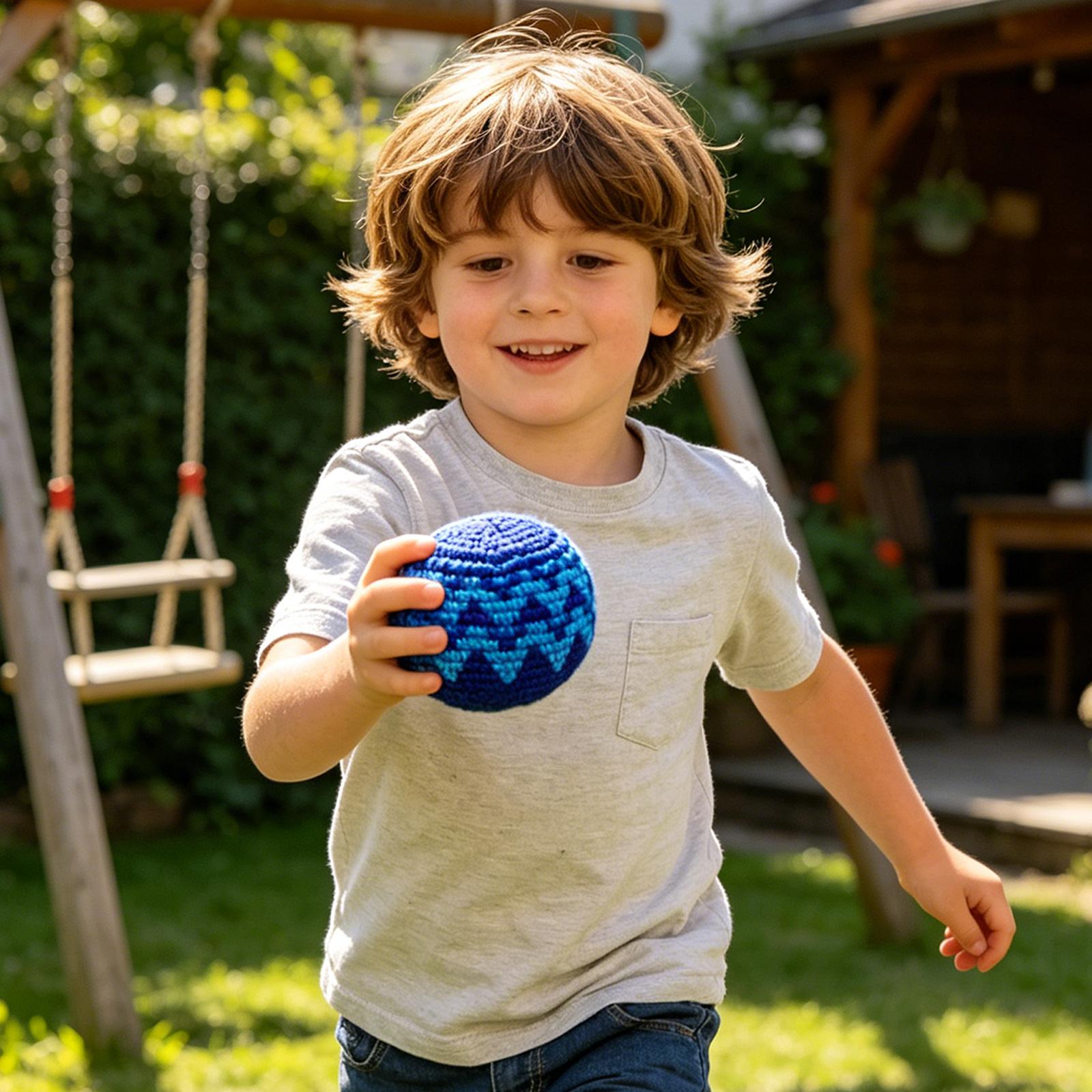 Handmade Knitted Footbag Set 3 Pieces Durable Soft Material Traditional Craft Patterned Design Suitable for Exercise and Recreation One Size
Handmade Knitted Footbag Set 3 Pieces Durable Soft Material Traditional Craft Patterned Design Suitable for Exercise and Recreation One Size