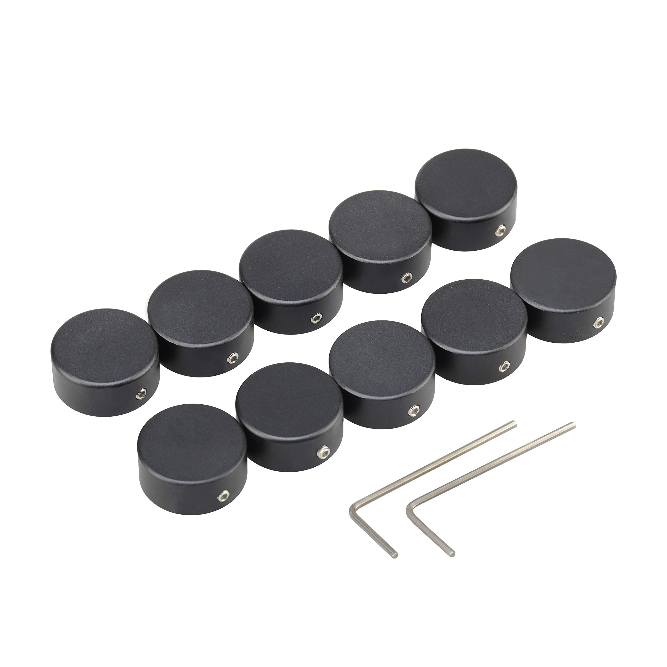 Guitar Effects Cap Effector Footswitch Hat Fixed with 3 Screws 2 Wrench Included 10PCSSet guitar effects pedal footswitch Hat (Black)
Guitar Effects Cap Effector Footswitch Hat Fixed with 3 Screws 2 Wrench Included 10PCSSet guitar effects pedal footswitch Hat (Black)