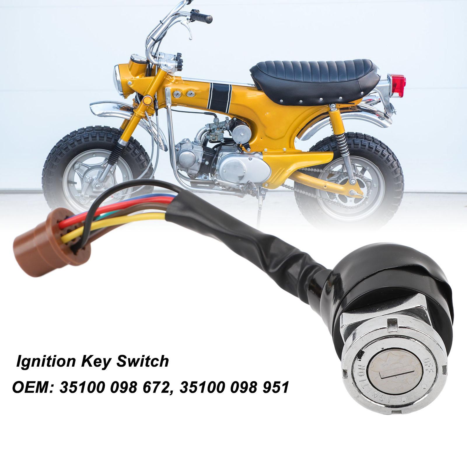 Замок зажигания 35100 098 672 Замок зажигания с жгутом проводов для CT70 Trail 70 с 1972 по 1976 год
Замок зажигания 35100 098 672 Замок зажигания с жгутом проводов для CT70 Trail 70 с 1972 по 1976 год