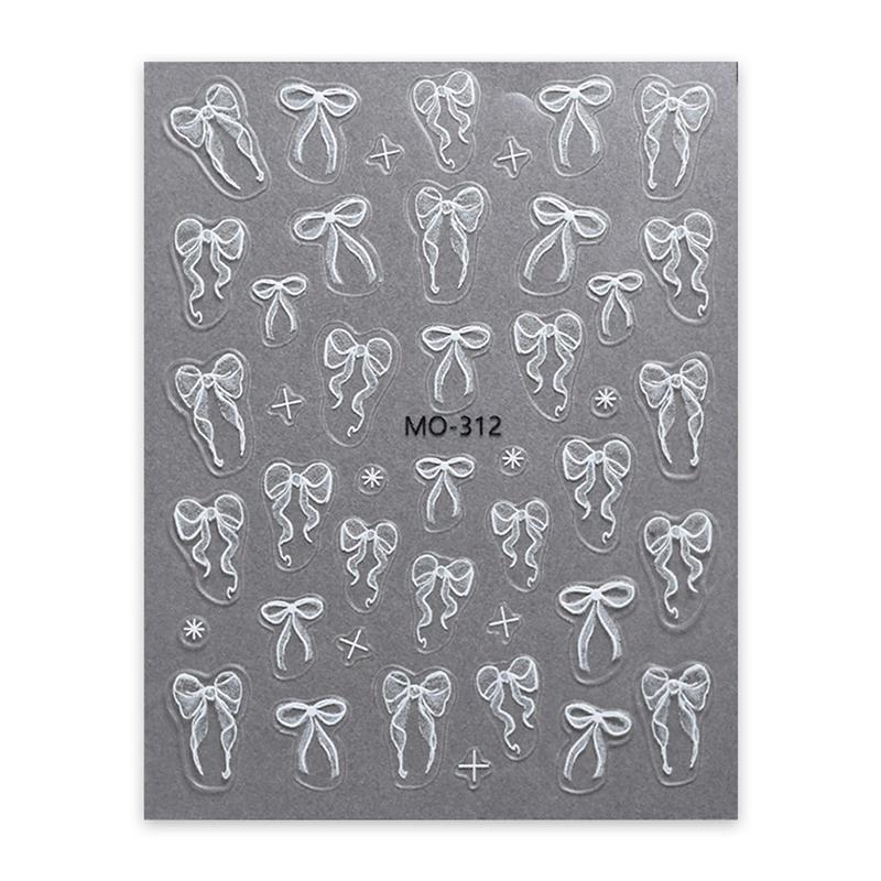 1 Sheet White Ribbon Bowknot 3D Embossed Relief Nail Art Decoration Sticker Manicure Tool Decals
1 Sheet White Ribbon Bowknot 3D Embossed Relief Nail Art Decoration Sticker Manicure Tool Decals