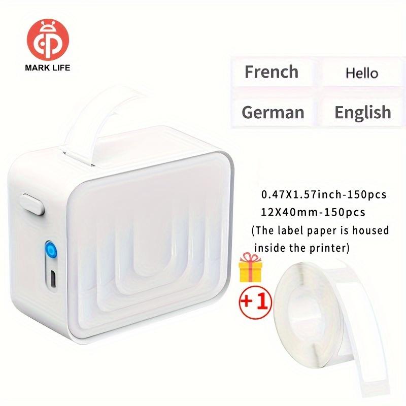 Беспроводной термопринтер этикеток, портативный мини-принтер для беспроводных наклеек, хранение, этикетировочная машина, небольшой шаблон чистый белый
Беспроводной термопринтер этикеток, портативный мини-принтер для беспроводных наклеек, хранение, этикетировочная машина, небольшой шаблон чистый белый