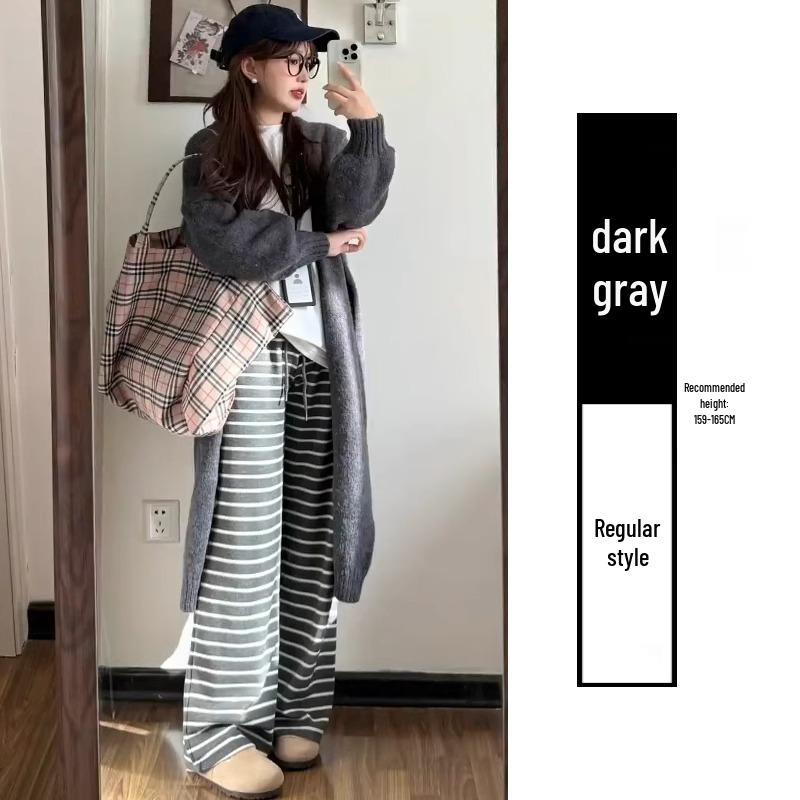 Petite Retro Striped High Waist Knit Pants - Women s Slimming Narrow Leg Autumn/Winter Stroll Pants S (80-95 lbs)
Petite Retro Striped High Waist Knit Pants - Women s Slimming Narrow Leg Autumn/Winter Stroll Pants S (80-95 lbs)