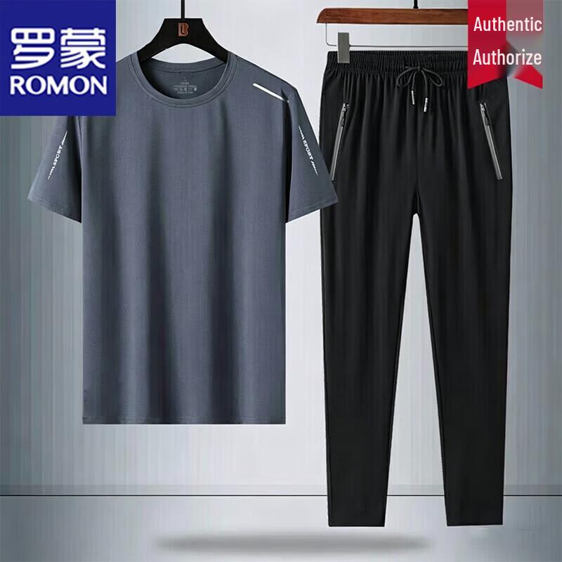 ROMON Men s Summer Short Sleeve T-Shirt & Straight Pants Set 5XL
ROMON Men s Summer Short Sleeve T-Shirt & Straight Pants Set 5XL