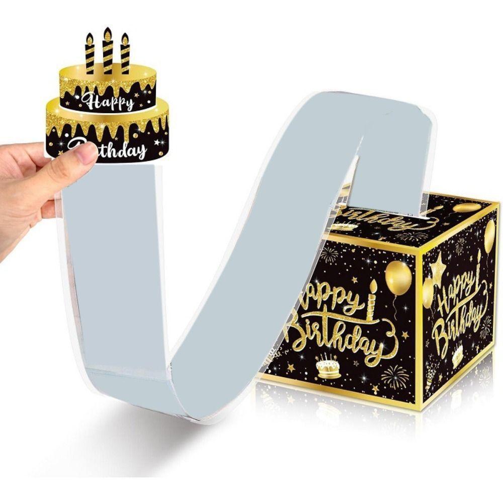 With Cake Card Birthday Money Box Black Gold Money Pull Box Birthday Cash Gift Box Birthday Gifts 30 Bags
With Cake Card Birthday Money Box Black Gold Money Pull Box Birthday Cash Gift Box Birthday Gifts 30 Bags