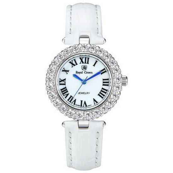 Жіночий модний годинник RoyalCrown з діамантами, водонепроникний кварцовий годинник на шкіряному ремінці, модель 6305 білий
Жіночий модний годинник RoyalCrown з діамантами, водонепроникний кварцовий годинник на шкіряному ремінці, модель 6305 білий