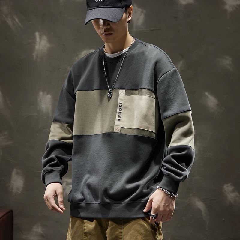 Men s Patchwork Sweatshirt, Loose Fit Crew Neck Pullover, Casual Streetwear Tops 5XL сірий
Men s Patchwork Sweatshirt, Loose Fit Crew Neck Pullover, Casual Streetwear Tops 5XL сірий