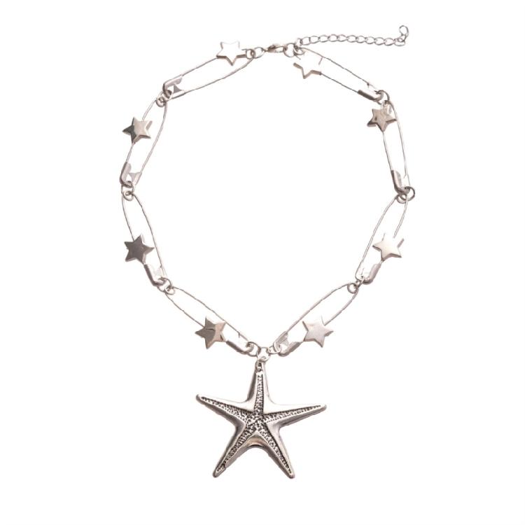 Safety Pin Inspires Star Pendant Necklace Adjustable Neckchain Alloy Craftsmanship Jewelry For Women Gift Giving 1
Safety Pin Inspires Star Pendant Necklace Adjustable Neckchain Alloy Craftsmanship Jewelry For Women Gift Giving 1