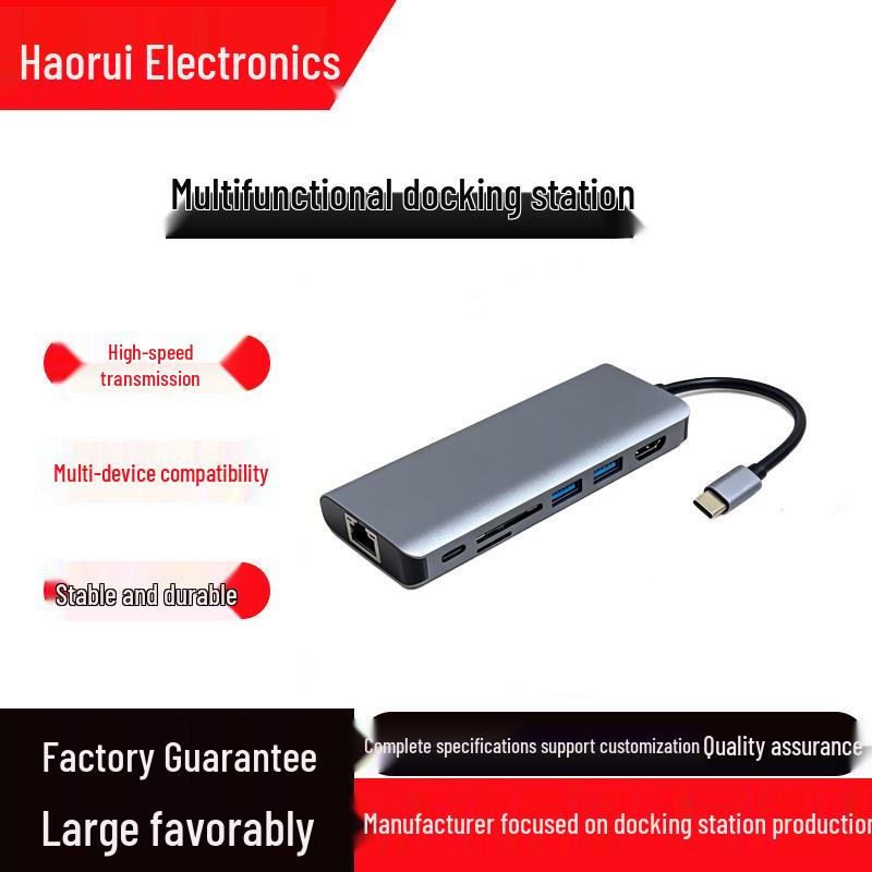 USB-C 7-in-1 Docking Station with Screen Mirroring, USB 3.0, High-Speed Data Transfer, and PD Charging for Laptops
USB-C 7-in-1 Docking Station with Screen Mirroring, USB 3.0, High-Speed Data Transfer, and PD Charging for Laptops