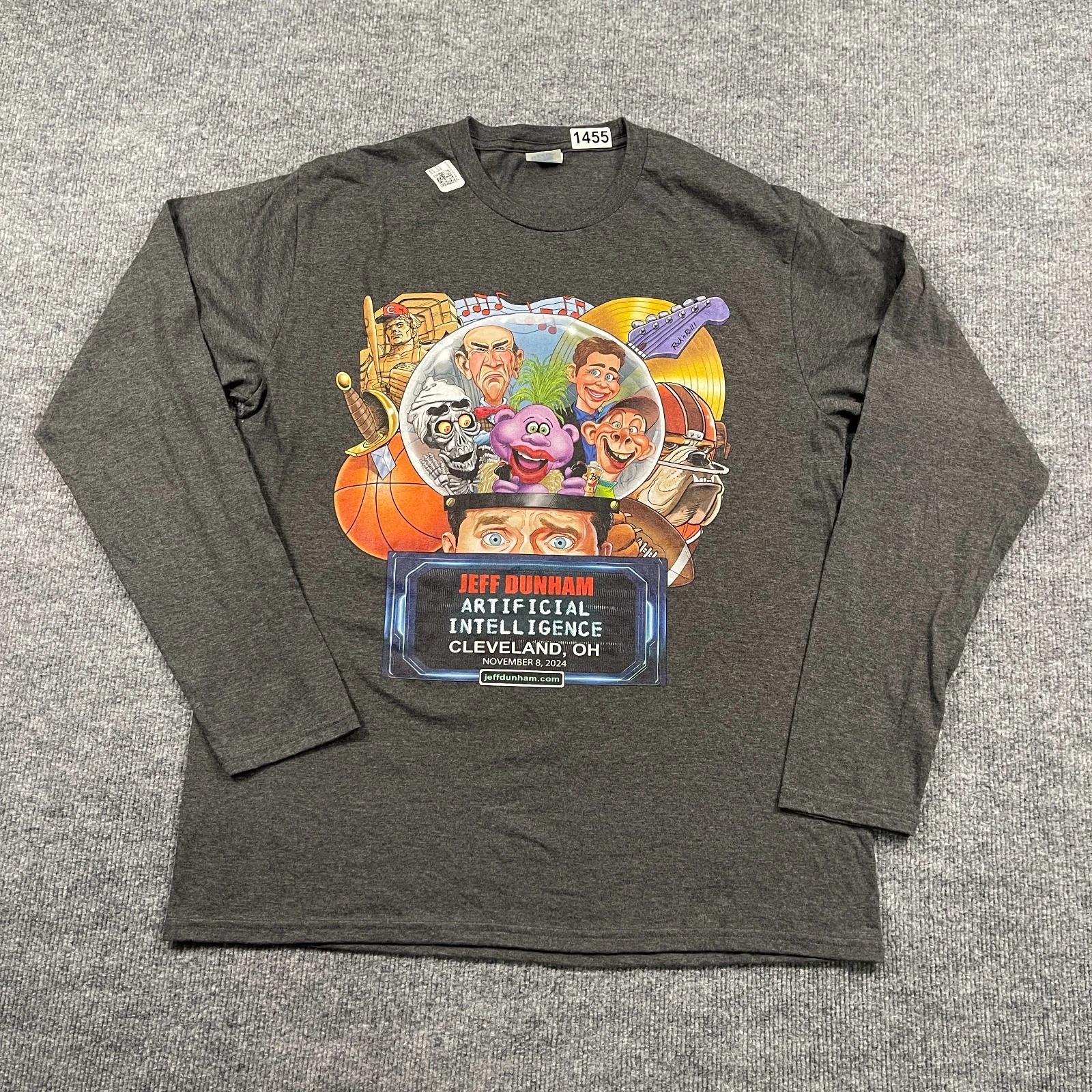 NWOT Jeff-Dunham Artificial Intelligence Tour Shirt Large 22x28 Clevelend Ohio M
NWOT Jeff-Dunham Artificial Intelligence Tour Shirt Large 22x28 Clevelend Ohio M