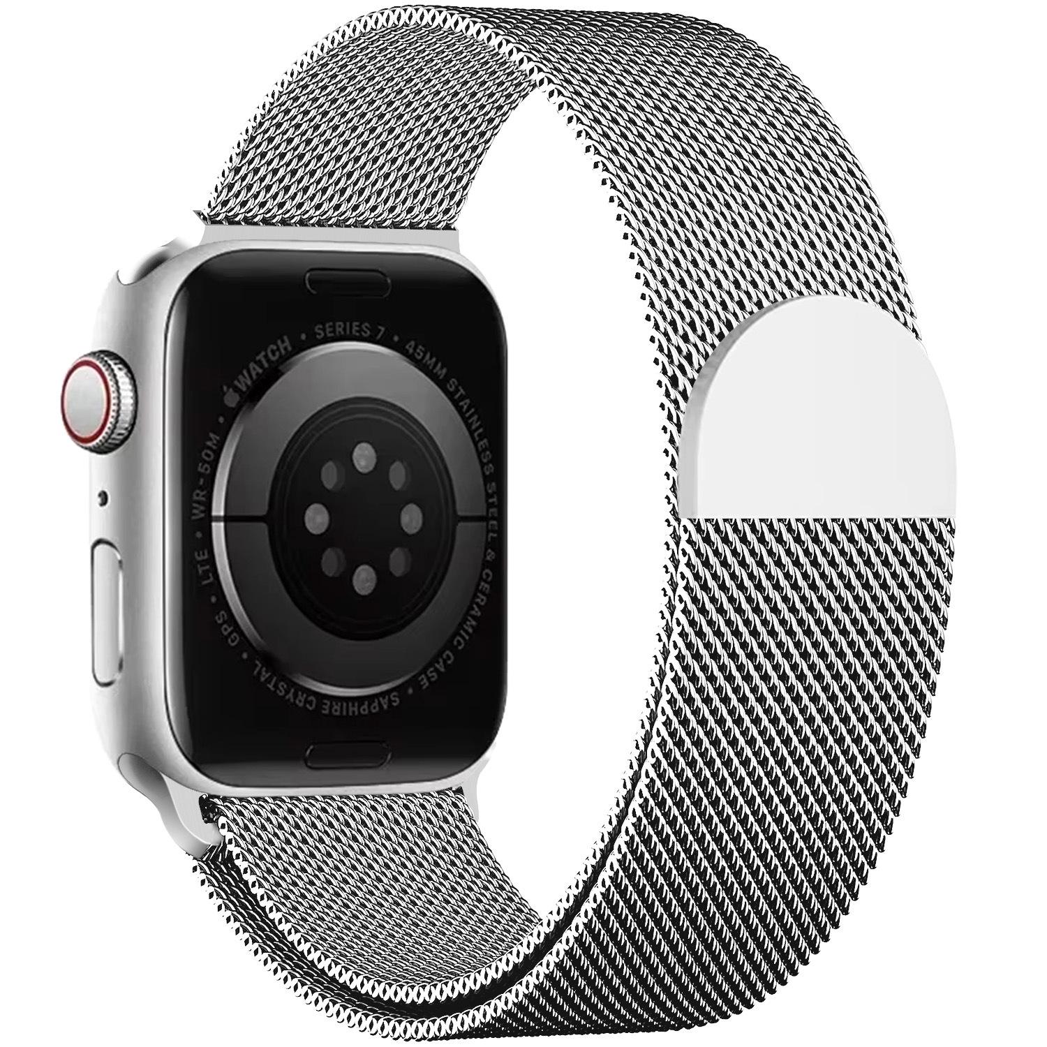 Compatible Milanese Magnetic Strap for Apple Watch S10/11, iWatch 4/5/6/7 42/44/45/46/49mm срібний
Compatible Milanese Magnetic Strap for Apple Watch S10/11, iWatch 4/5/6/7 42/44/45/46/49mm срібний