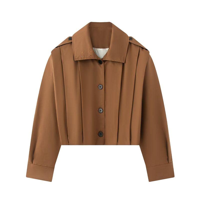 Stylish Feel Wear American Retro Street Sexy Pleated Design Loose Jacket Elegant Versatile Short Coat Deep khakis L
Stylish Feel Wear American Retro Street Sexy Pleated Design Loose Jacket Elegant Versatile Short Coat Deep khakis L