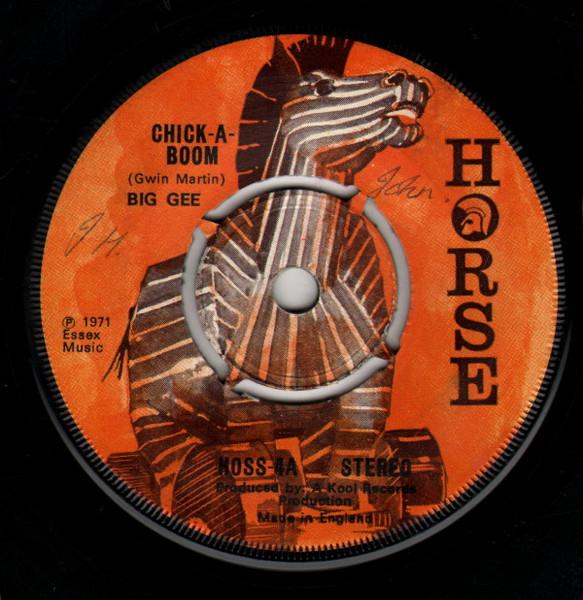 7inch Record BIG GEE ChickABoom HOSS4 Horse 1971 UK Pop Used
7inch Record BIG GEE ChickABoom HOSS4 Horse 1971 UK Pop Used