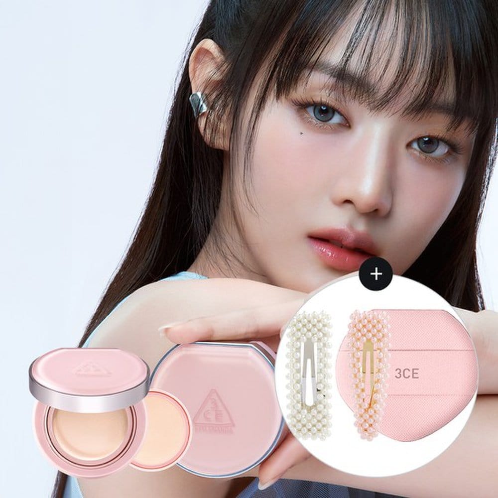3CE Fitting Mesh Cushion (Main Product 11g + Refill 11g) + Fitting Mesh Cushion Puff + Bead Hairpin Set W05
3CE Fitting Mesh Cushion (Main Product 11g + Refill 11g) + Fitting Mesh Cushion Puff + Bead Hairpin Set W05