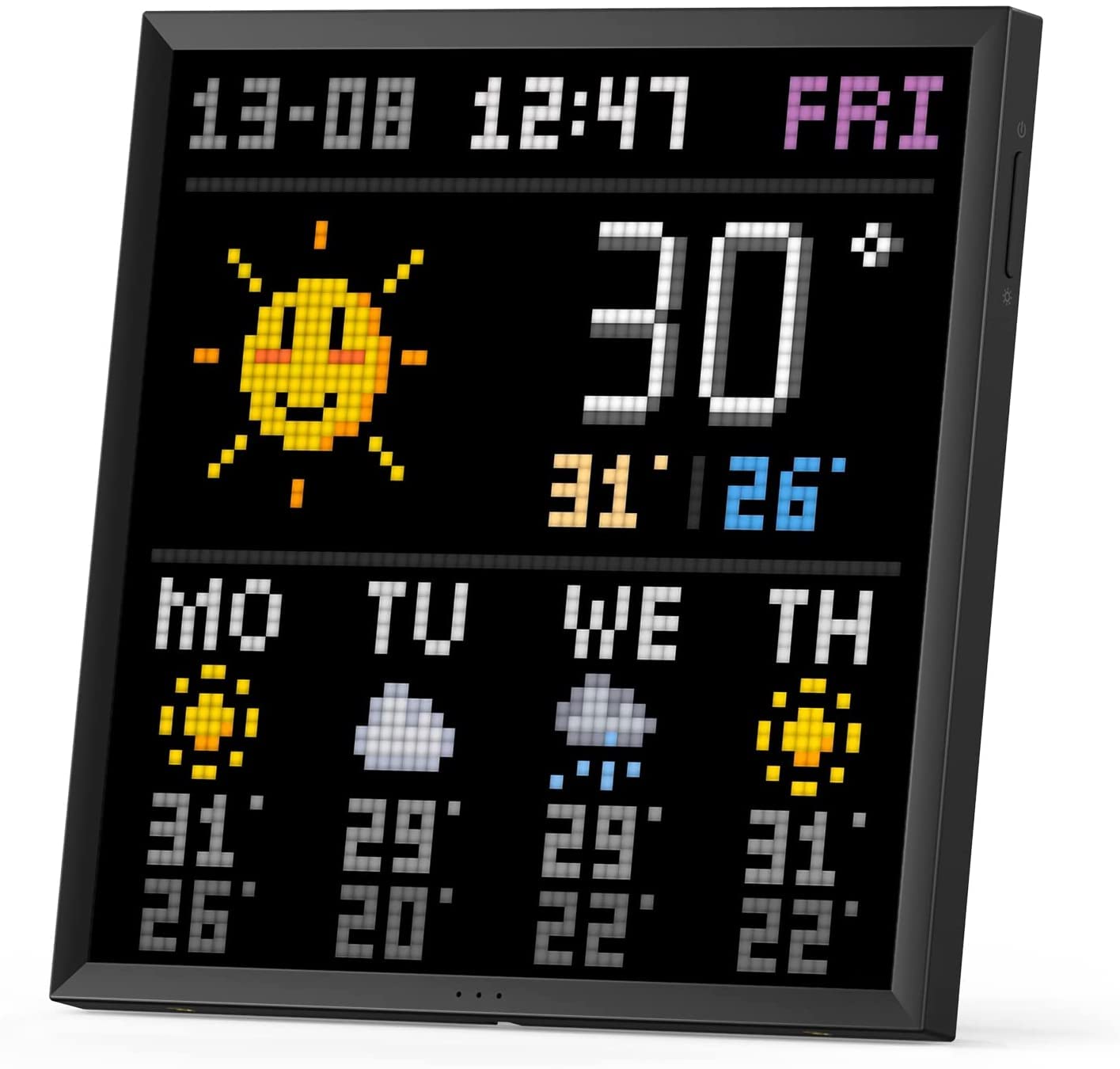Digital Frame Divoom Pixoo 64 Pixel Art Frame Pixel Art Display Digital Photo Frame with Phone APP Control for Fun Pixel Smart Wall Pixel Painting
Digital Frame Divoom Pixoo 64 Pixel Art Frame Pixel Art Display Digital Photo Frame with Phone APP Control for Fun Pixel Smart Wall Pixel Painting