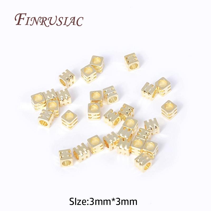 3X3MM 18K Gold Plated Square Spacer Beads Brass Cube Beads For Bracelet DIY Jewellery Making Needlework Supplies 50 pcs
3X3MM 18K Gold Plated Square Spacer Beads Brass Cube Beads For Bracelet DIY Jewellery Making Needlework Supplies 50 pcs