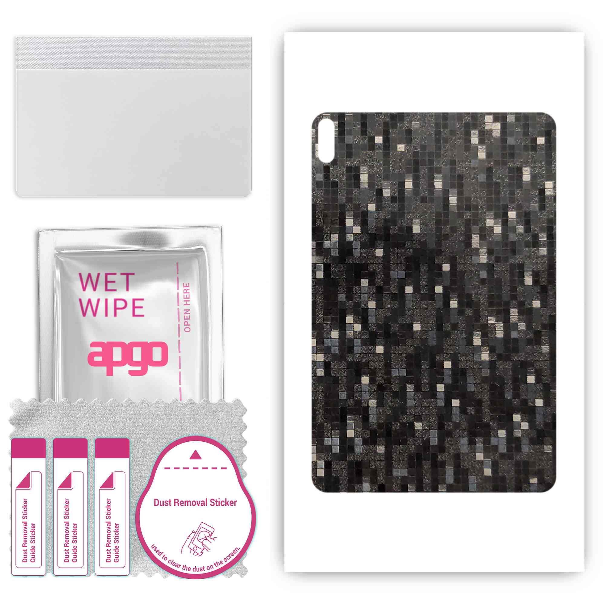 apgo Protective Skin Sticker for the back compatible with Huawei MatePad 10.4, Wrap Film, Foil, Vinyl - Pattern Carbon Black Pixel
apgo Protective Skin Sticker for the back compatible with Huawei MatePad 10.4, Wrap Film, Foil, Vinyl - Pattern Carbon Black Pixel