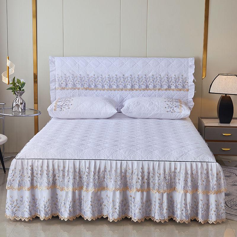 3 шт. Винтажная юбка для кровати с цветочным кружевом, Элегантный декор для спальни с деликатными краями и романтической атмосферой, Декор и аксессуары для спальни, Украшение для дома 150*200CM
3 шт. Винтажная юбка для кровати с цветочным кружевом, Элегантный декор для спальни с деликатными краями и романтической атмосферой, Декор и аксессуары для спальни, Украшение для дома 150*200CM