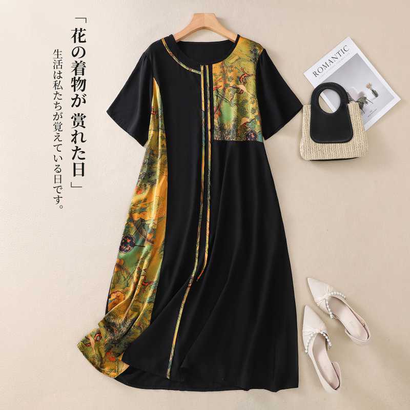 Женские платья пэчворк с круглым вырезом свободного кроя больших размеров One Size
Женские платья пэчворк с круглым вырезом свободного кроя больших размеров One Size