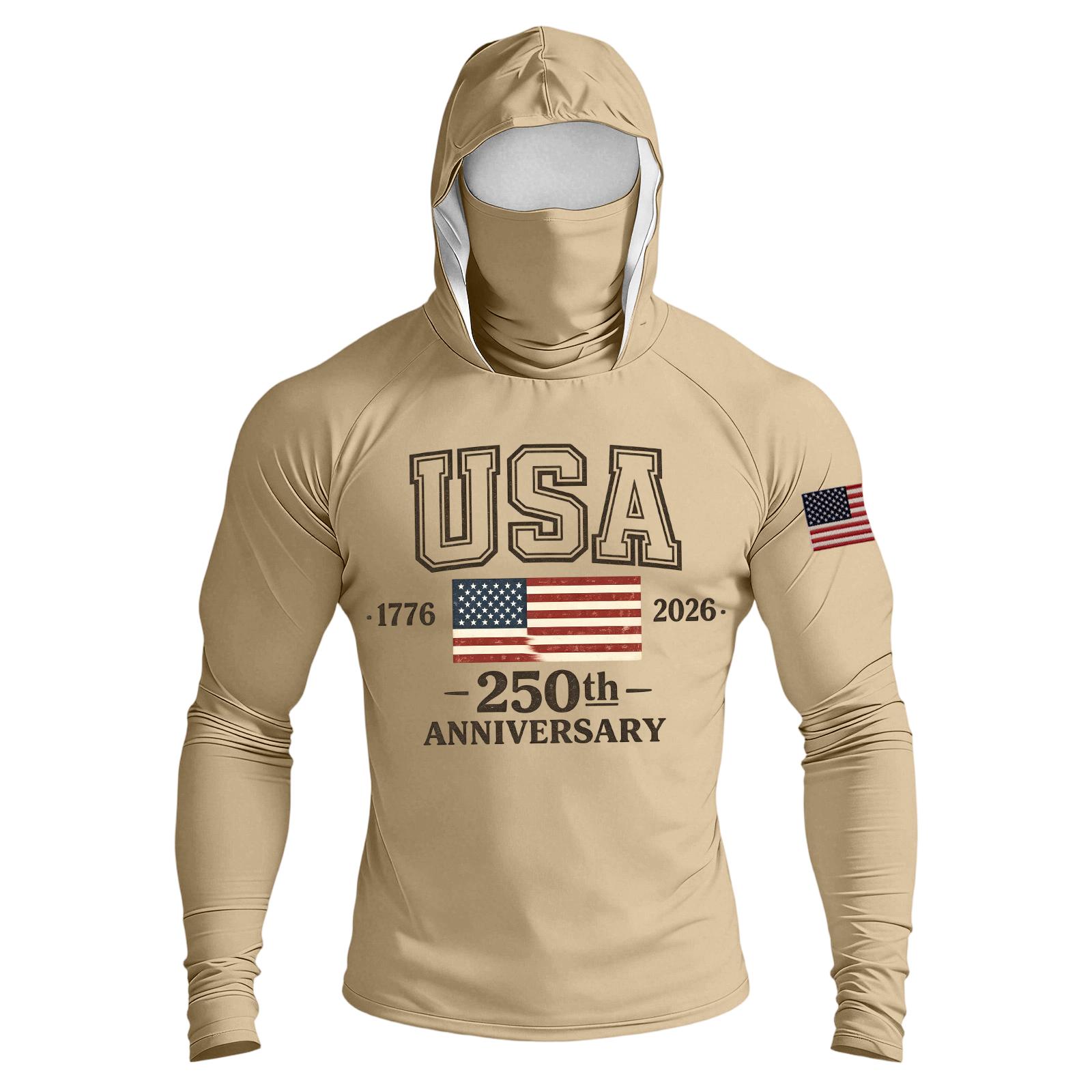Men s Casual Raglan Sleeve Hooded Long Sleeve Sun Protection Shirt USA 250th Anniversary Graphic Lightweight Performance Top M
Men s Casual Raglan Sleeve Hooded Long Sleeve Sun Protection Shirt USA 250th Anniversary Graphic Lightweight Performance Top M