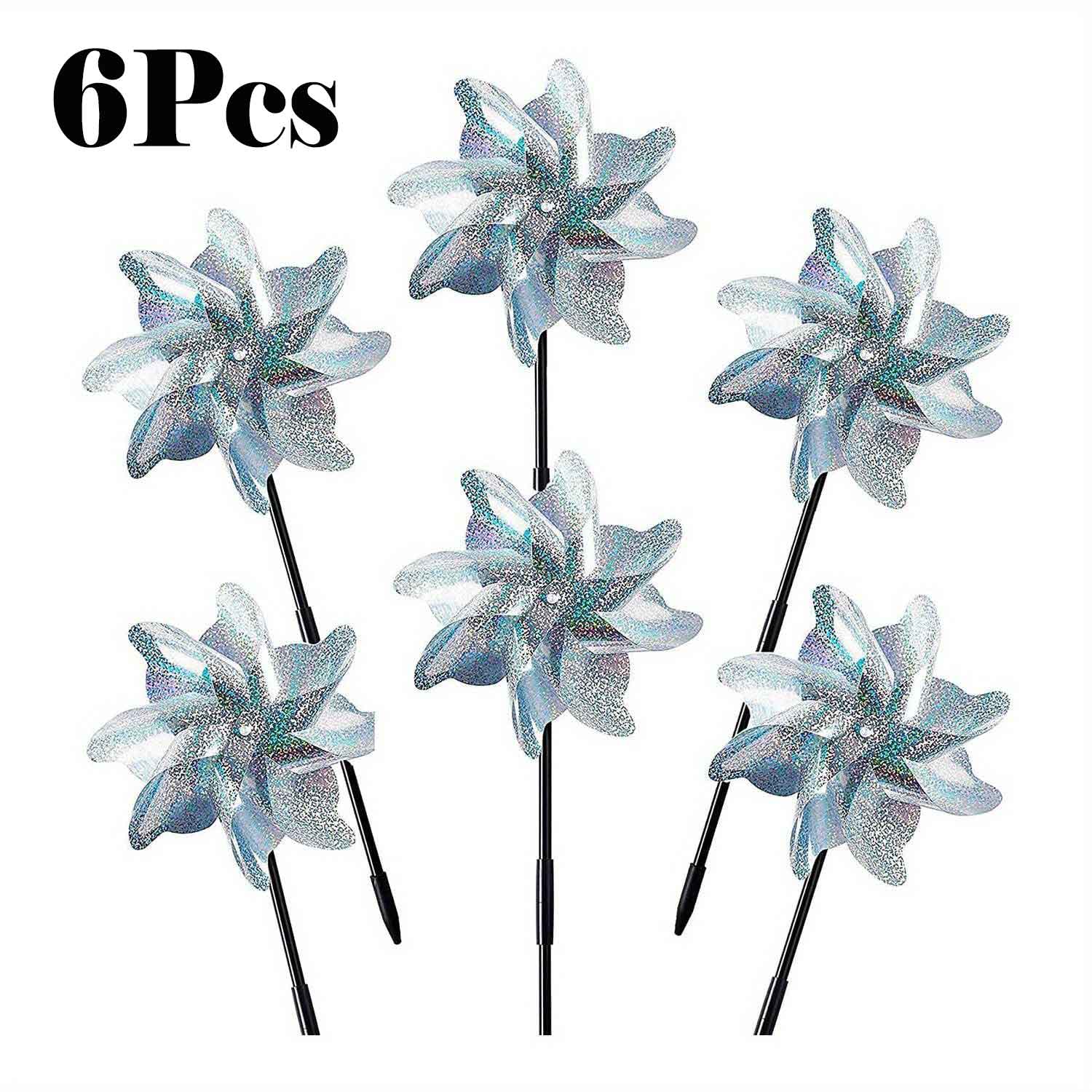 6pcs Shiny windmill garden decor, bird protection for yards, farms and balconies, for vegetable gardens and outdoors
6pcs Shiny windmill garden decor, bird protection for yards, farms and balconies, for vegetable gardens and outdoors