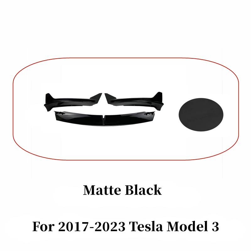 For 2017-2024 Tesla Model 3 Model Y 3 pcs/SetCar Front Bumper Lip Chin Spoiler Splitter Diffuser Tuning Accessories Part матовый черный
For 2017-2024 Tesla Model 3 Model Y 3 pcs/SetCar Front Bumper Lip Chin Spoiler Splitter Diffuser Tuning Accessories Part матовый черный