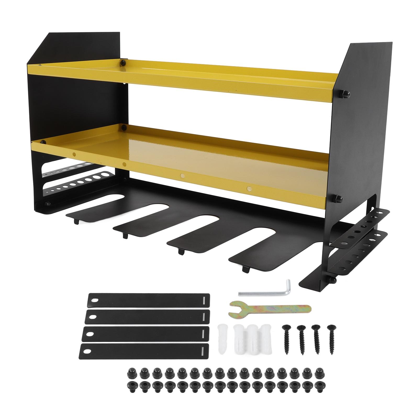 Power Tool Organizer Wall Mount Tool Storage Shelf Drill Holder for Garage Home Workshop Shed
Power Tool Organizer Wall Mount Tool Storage Shelf Drill Holder for Garage Home Workshop Shed