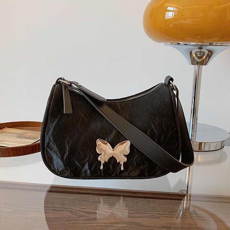 Новая летняя сумка-бабочка подмышкой, милая и классная женская сумка через плечо, маленькая квадратная сумка через плечо, женская сумка-полумесяц